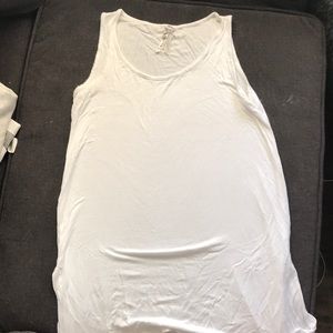 High low cotton tank